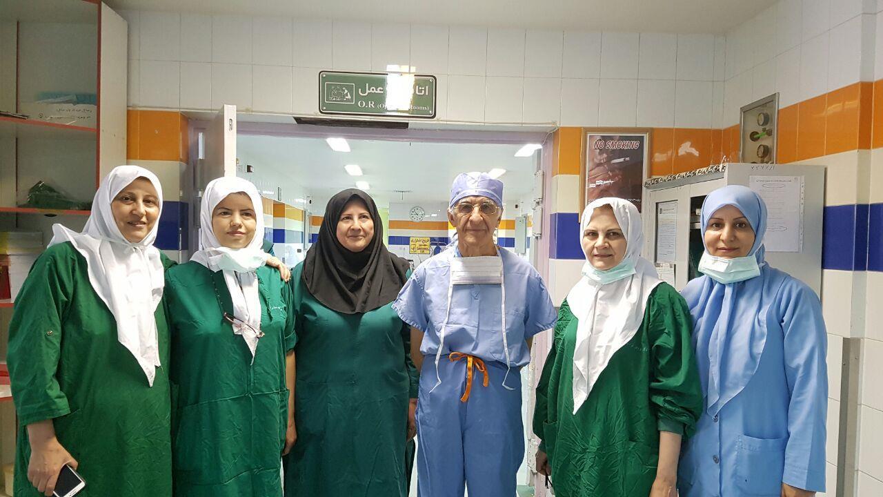 حضور پروفسور پرویز هنجنی در مرکز آموزشی درمانی الزهراء